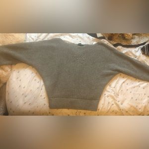 Gray off the shoulder sweater